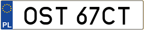 Truck License Plate